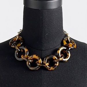 Jcrew, tortoise, link necklace NWT